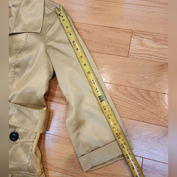 Vintage VERTIGO PARIS Satin Trench-Style Dress - Picture 14 of 16